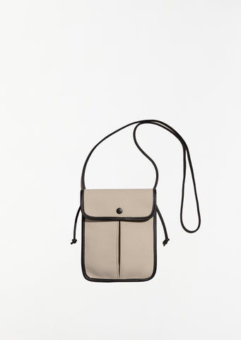 Terra Canvas Bag — Ivory / Black