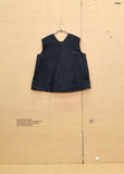 Paper Cotton Sleeveless Top OE  — Black