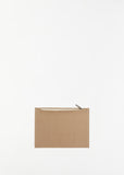Washed Canvas Pouch Large — Taupe