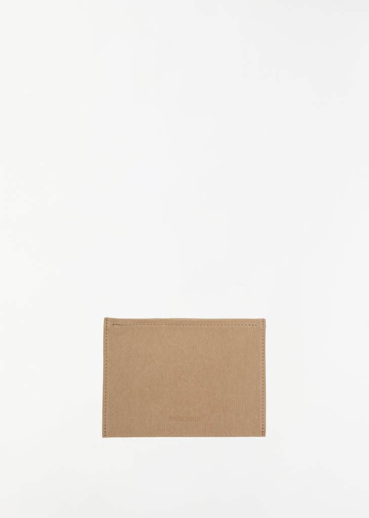 Washed Canvas Pouch Large — Taupe