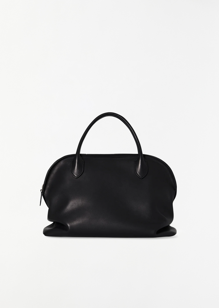 Agnes Saddle Leather Bag — Black Ans