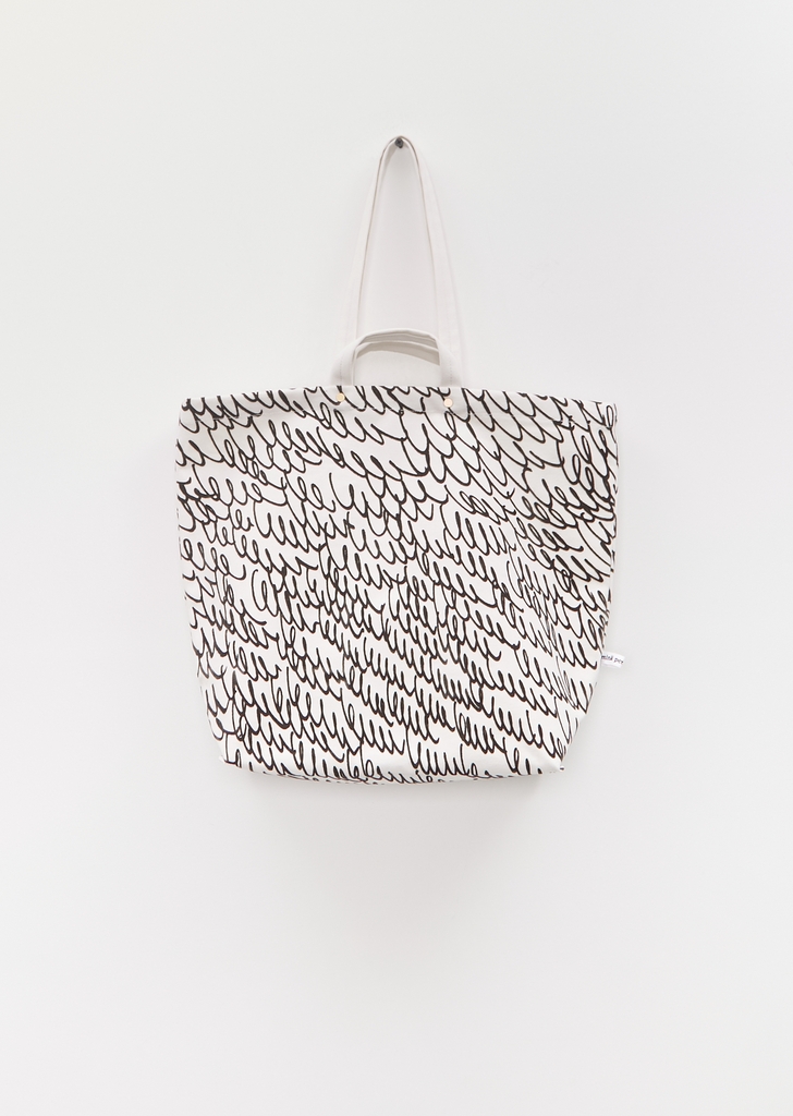 Lululu Cotton Tote Bag — Light Beige