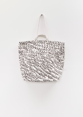 Lululu Cotton Tote Bag — Light Beige
