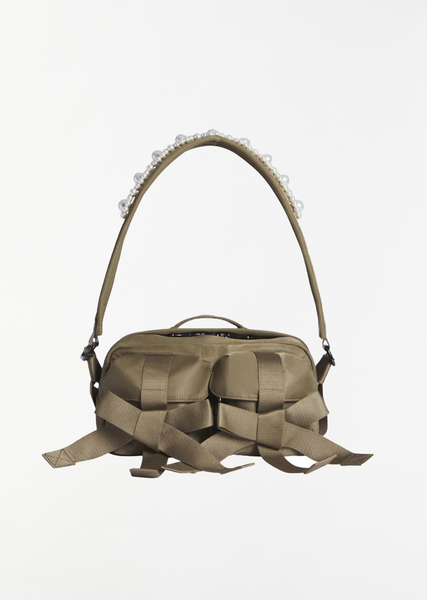 Satin Flower Smocking Dumpling Bag – La Garçonne