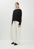 Cashmere Boatneck Sweater — Black