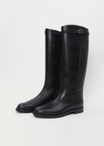 Michelle Polished Leather Boot — Black