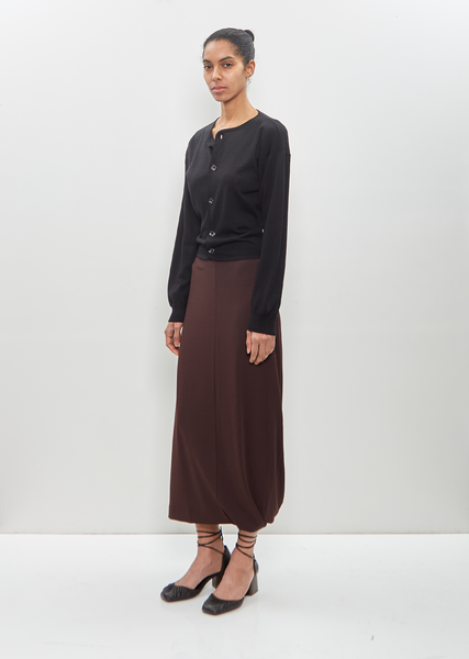 Viscose Silk Twisted Hem Skirt – La Garçonne