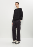 Muscat Wool Crewneck Pullover — Black