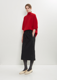 Technical Silk Pull-On Skirt