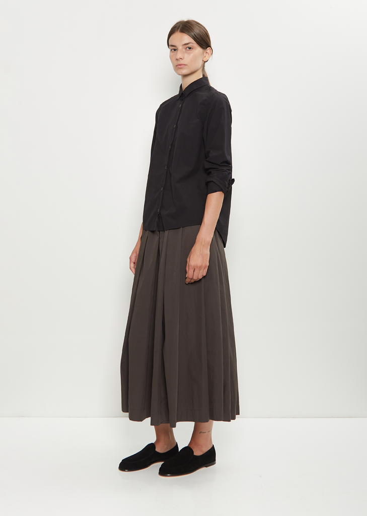 Tyrol Cotton Shirt — Black