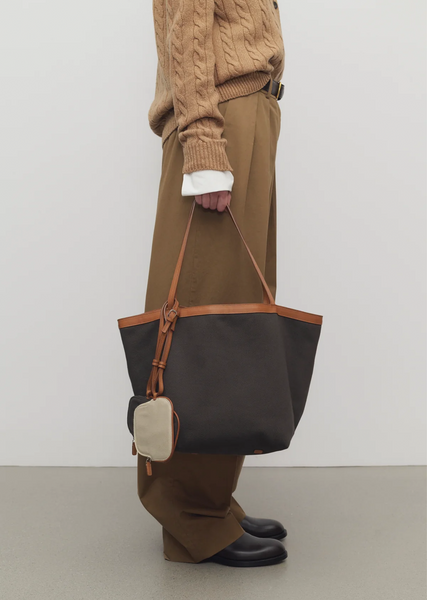 Park Tote Three Canvas — Brown / Ecru / Cuir Ans – La Garçonne