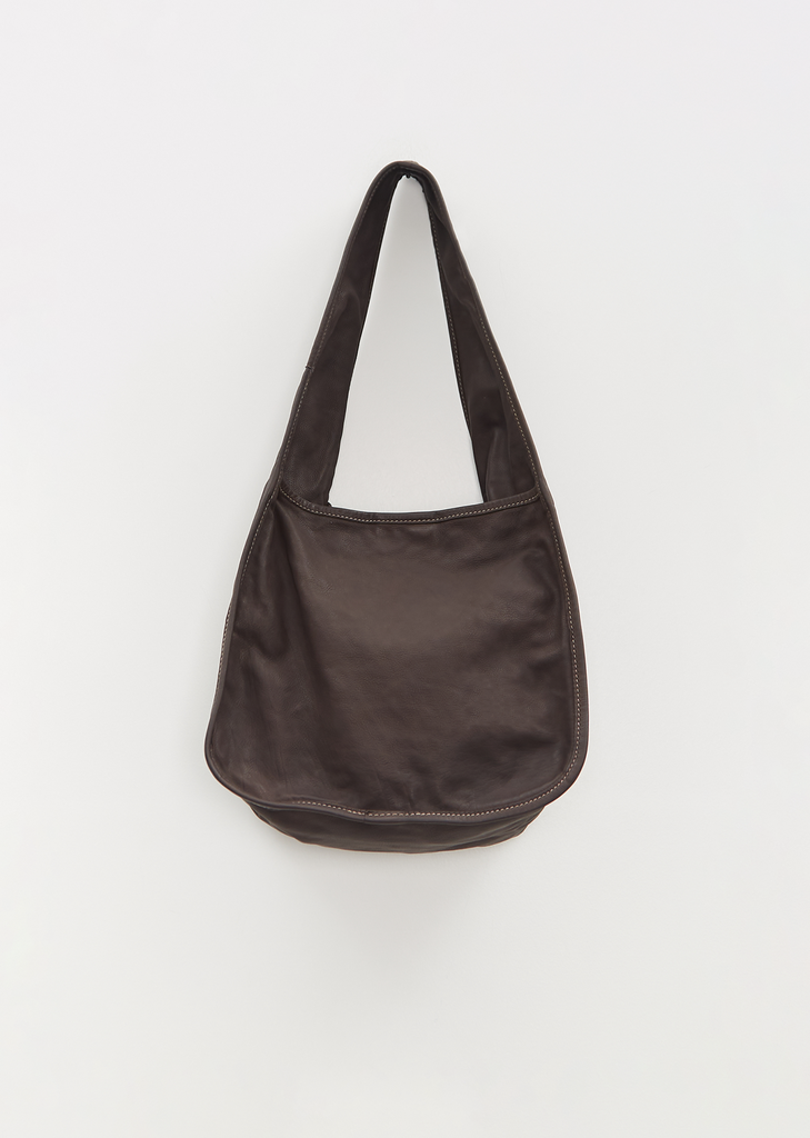 Hobo Leather Bag — Dark Brown