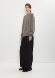 Cashmere BF R-Neck Sweater — Brown Melange