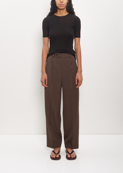 Light Wool Max Gabardine Slacks – La Garçonne Light Wool Max Gabardine Slacks – La Garçonne