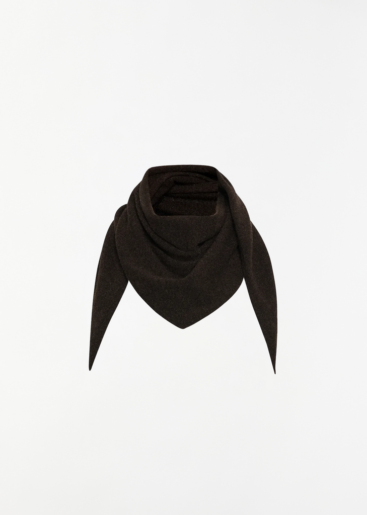 Leomine Cashmere Scarf — Brown Melange