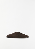 Hudson Suede Slide — Lacquer Brown