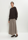 Cashmere Ribbed Raglan Sweater — Black Wood