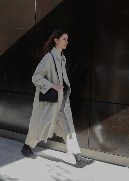 Oversized Wind Slip Soutien Coat – La Garçonne