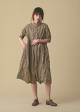 Natural Cacao Dye Dress — Khaki