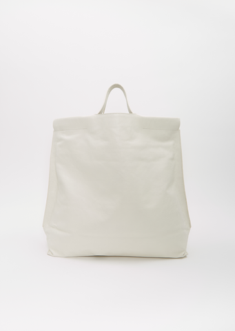 Matte Shopper Bag, Large — Chalk