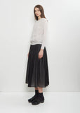 Leather Low Pleat Clog