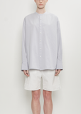 Collarless Button Up Shirt