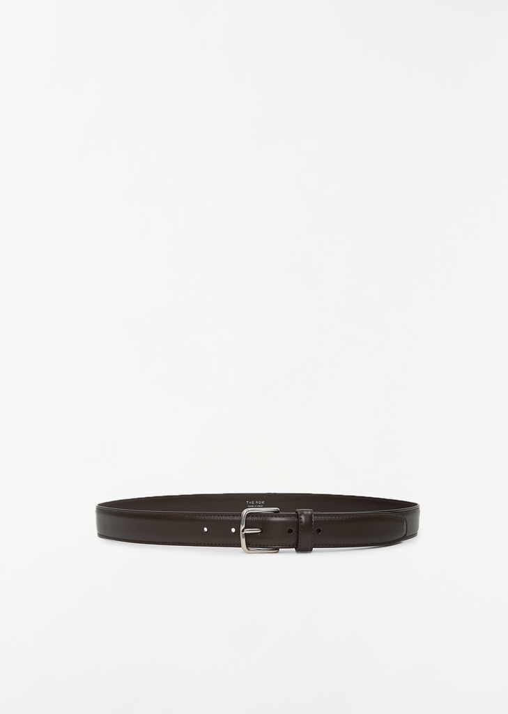 Classic Leather Belt — Dark Brown