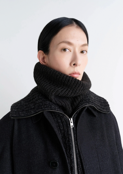 LEMAIRE SNOOD ルメール スヌード Alpaca wool Alpaca Snood — Dark Espresso – La Garçonne