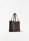 Park Leather Tote, Small — Deep Brown