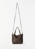 Park Leather Tote, Small — Deep Brown