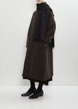 Hokkaido Melange Cashmere Stole — Black