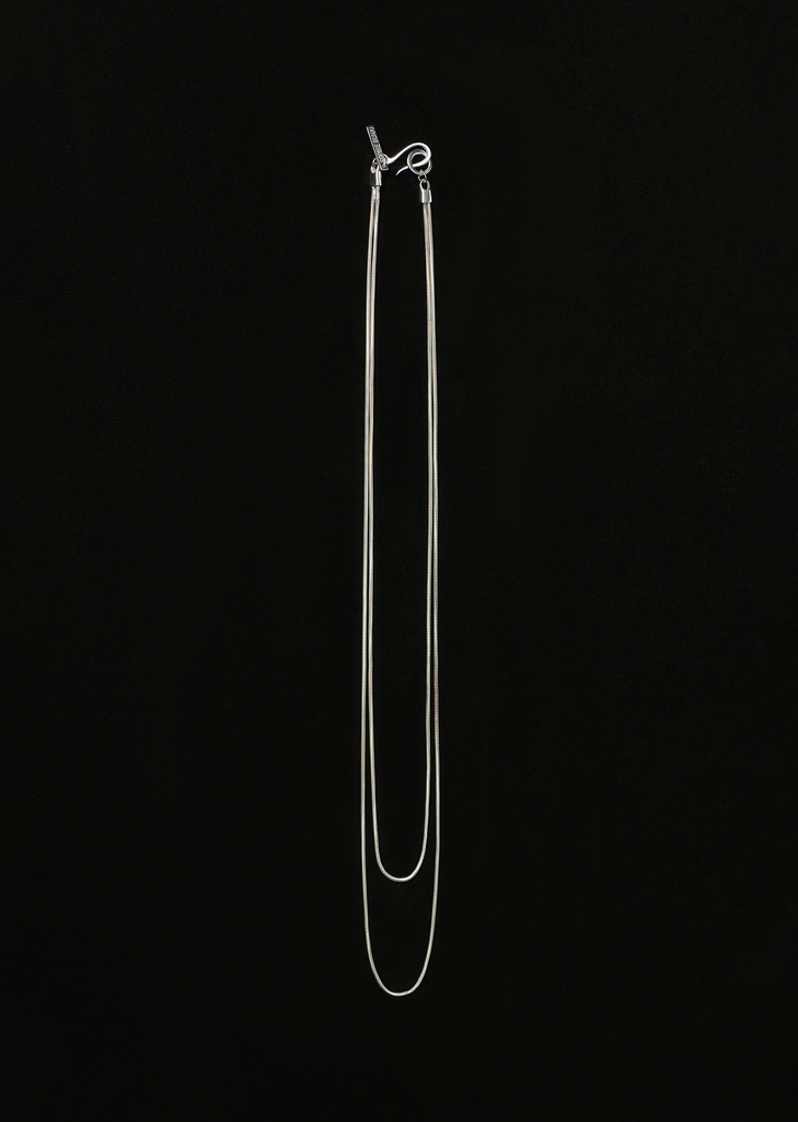 Silver Double Diana Necklace