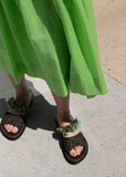 Strapless Beaded Sandal