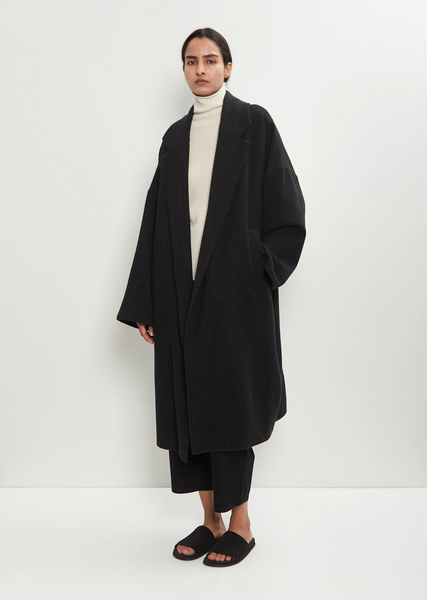 Cashmere Herringbone Oversized Coat – La Garçonne