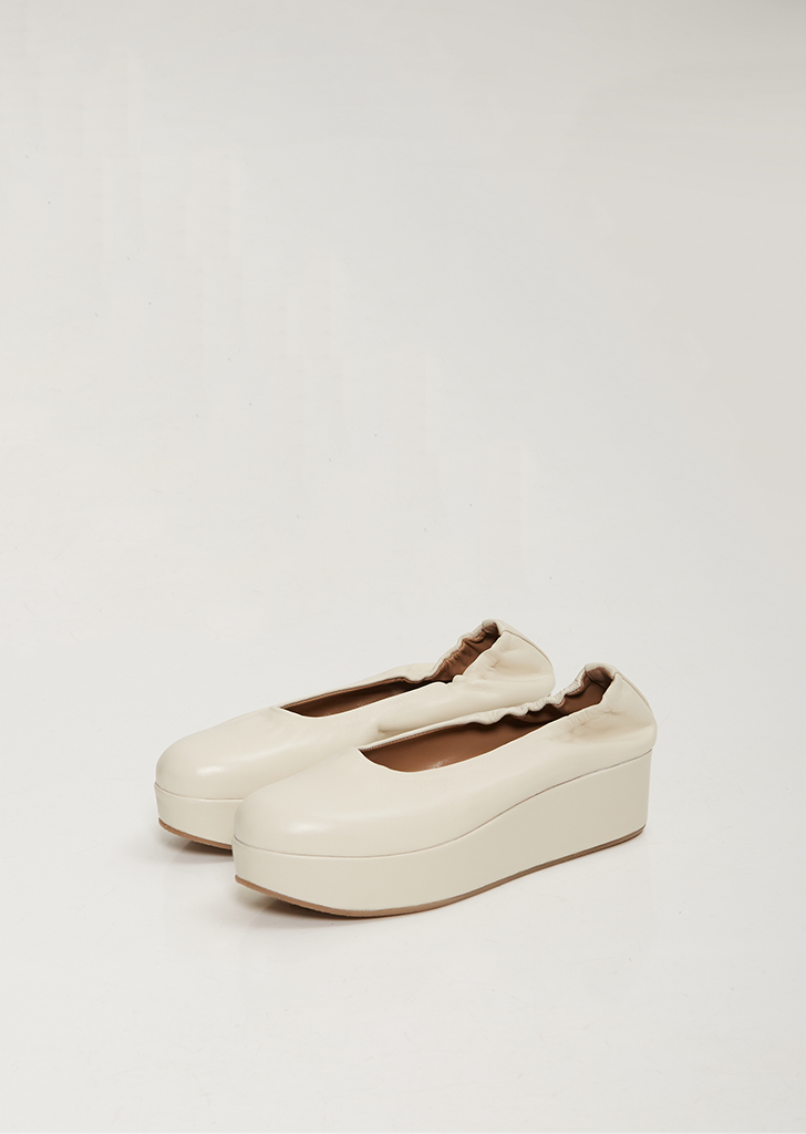 Ballerina Zeppa — Ivory