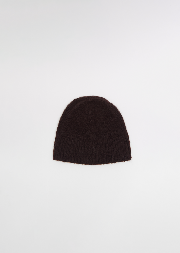 Moss Beanie — Dark Brown