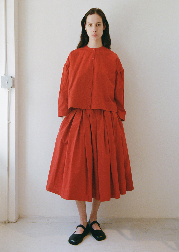 Cotton Poplin Solange Skirt