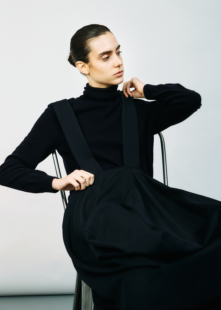 Wool Suspender Skirt