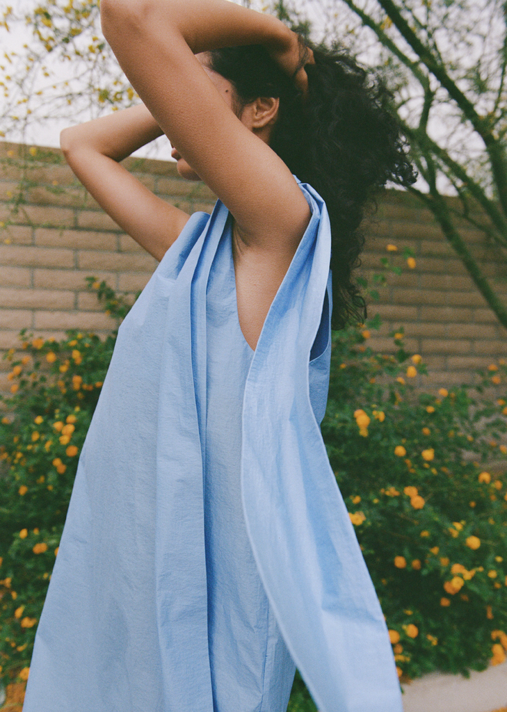 Bow Technical Cotton Dress