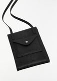 Envelope With Strap — Black