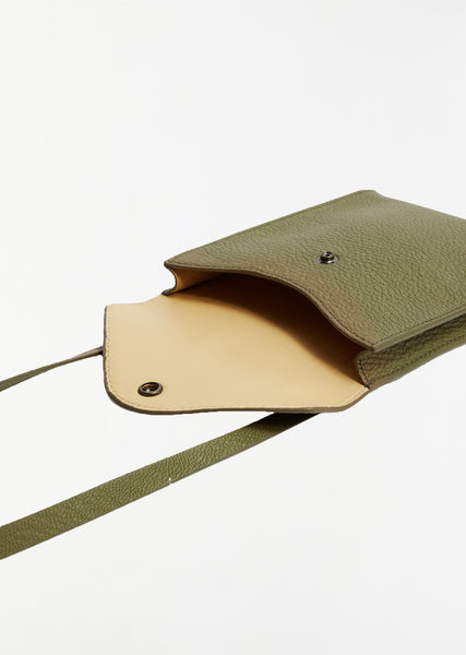 Envelope With Strap — Dusty Khaki – La Garçonne