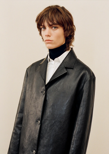ラフォンタナマジョーレLe Verseaubleuレザージャケットsize40 Fabian Jacket – La Garçonne