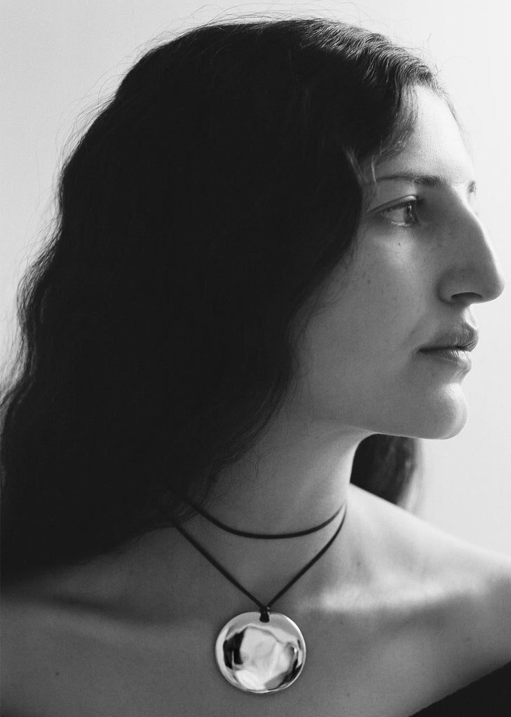 Medium Silver Full Moon Pendant