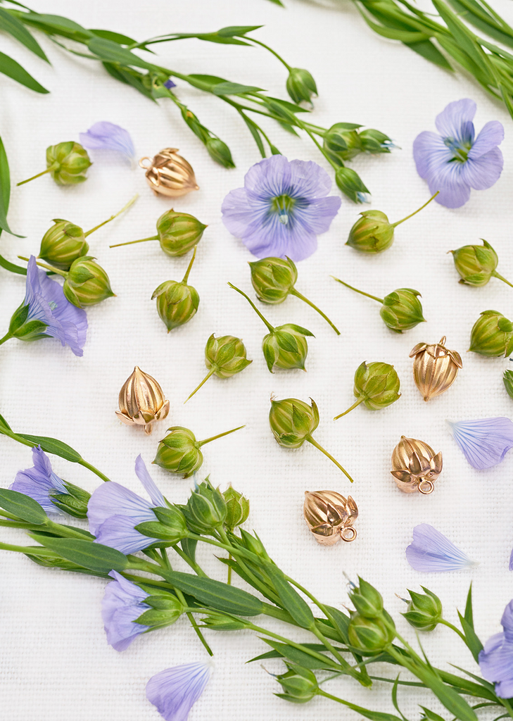 Flax Pod Earrings