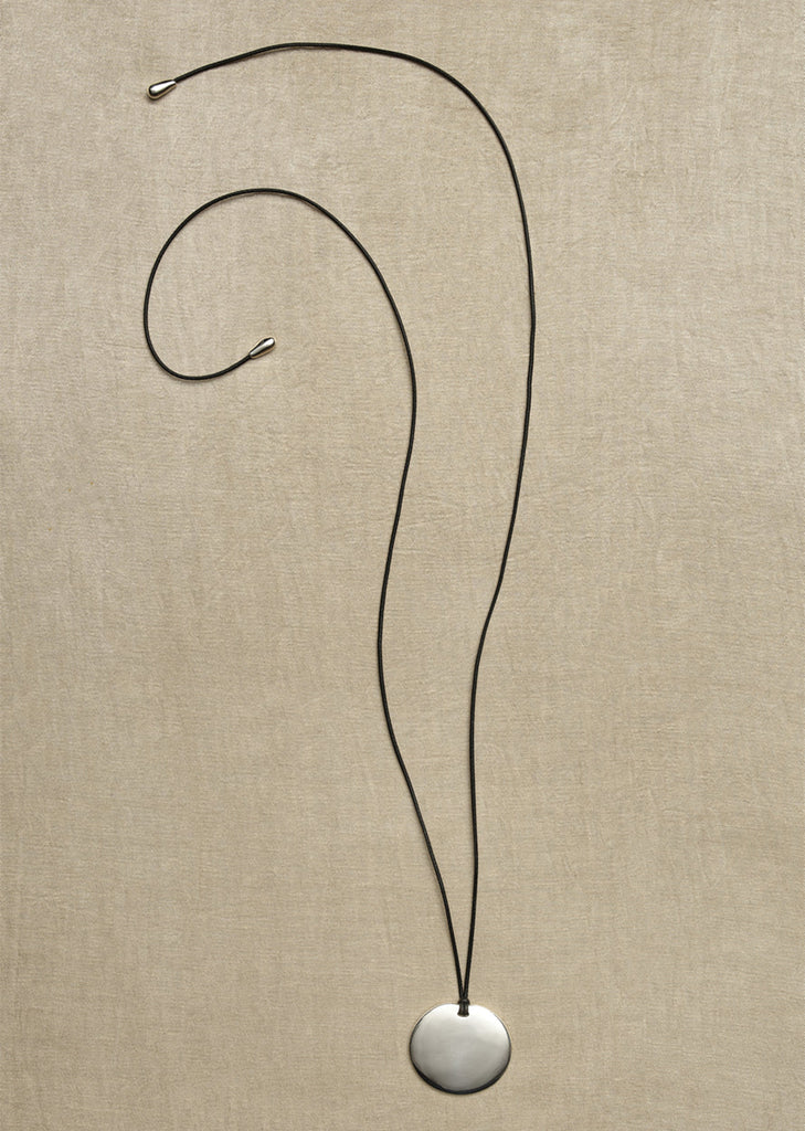 Medium Silver Full Moon Pendant