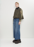 Grosgrain x Nylon Twill Blouson — Khaki / Beige