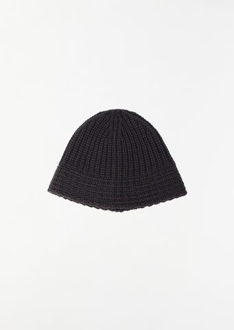 Knit Stitch Hat — Grey