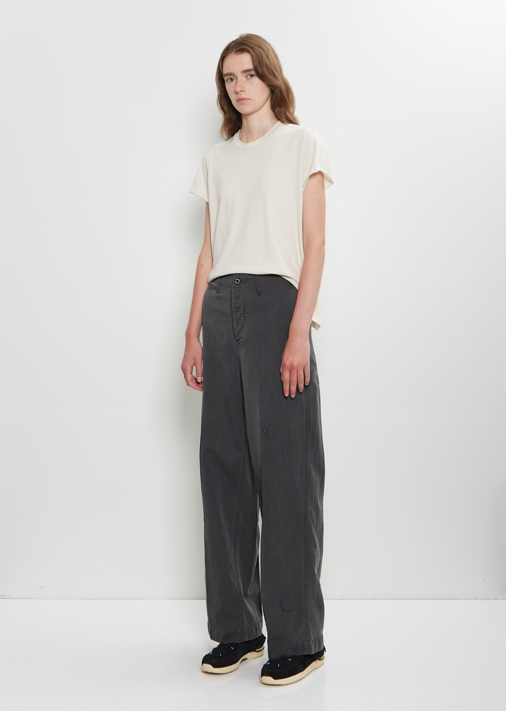 Wool Linen Wide Pants