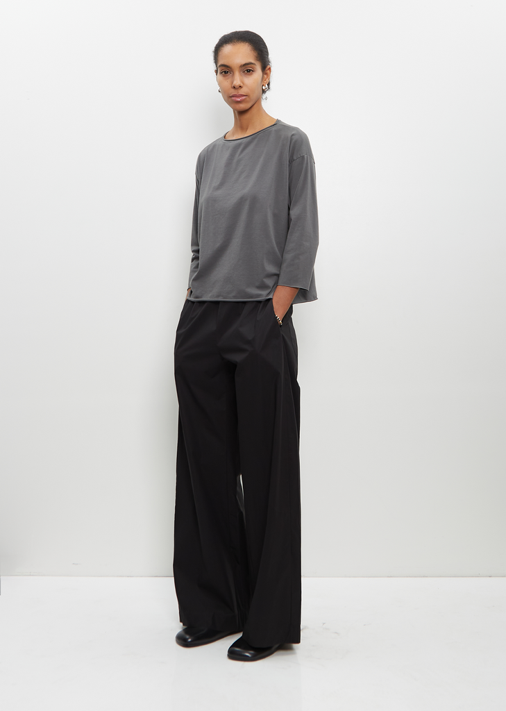 Cotton Diana Pant — Black