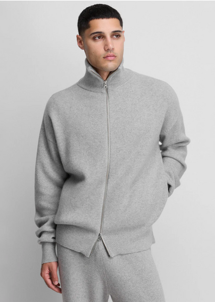 n°319 Xtra Out Cashmere Cardigan — Grey – La Garçonne